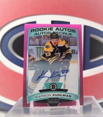 Karson Kuhlman 2019-20 - Matte Pink Rookie Autograph O-Pee-Chee Platinum